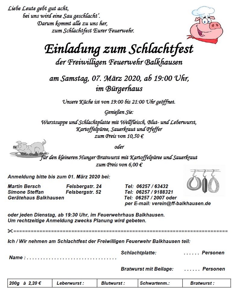 Schlachtfest