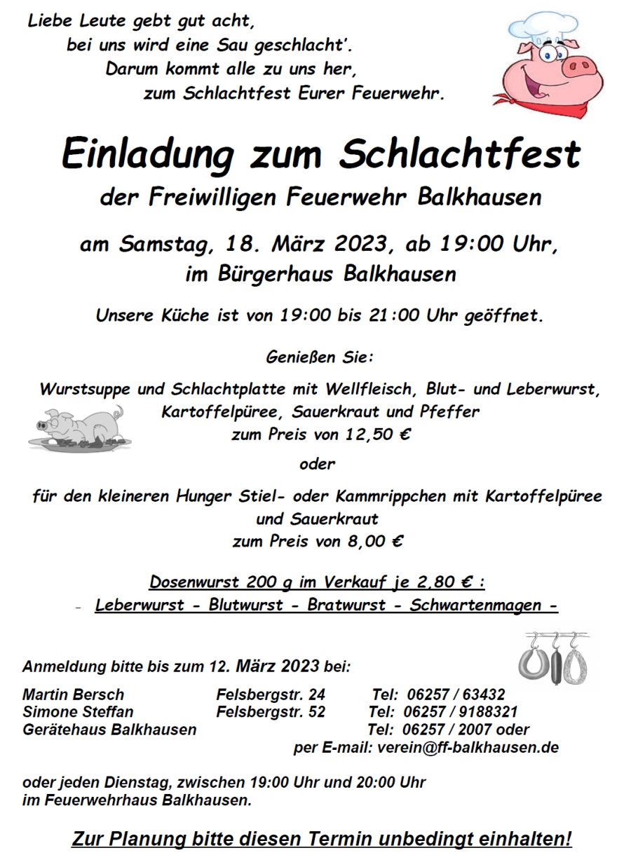 Schlachtfest